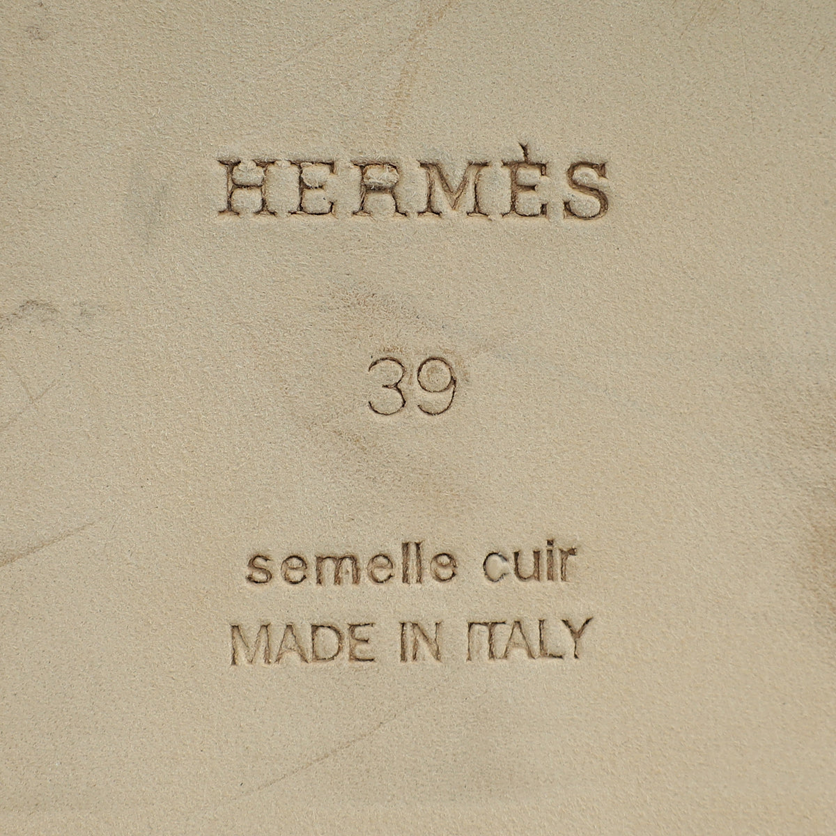 Hermes Bicolor Denim Oran Sandal 39