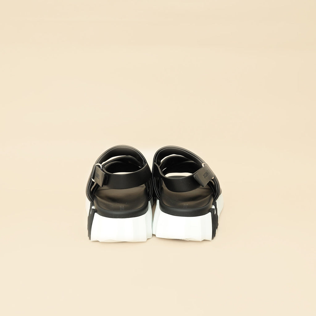 Hermes Black Electric Sandals 39