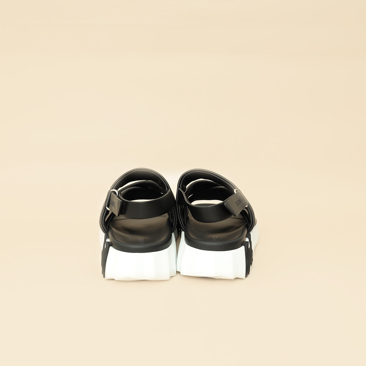 Hermes Black Electric Sandals 39