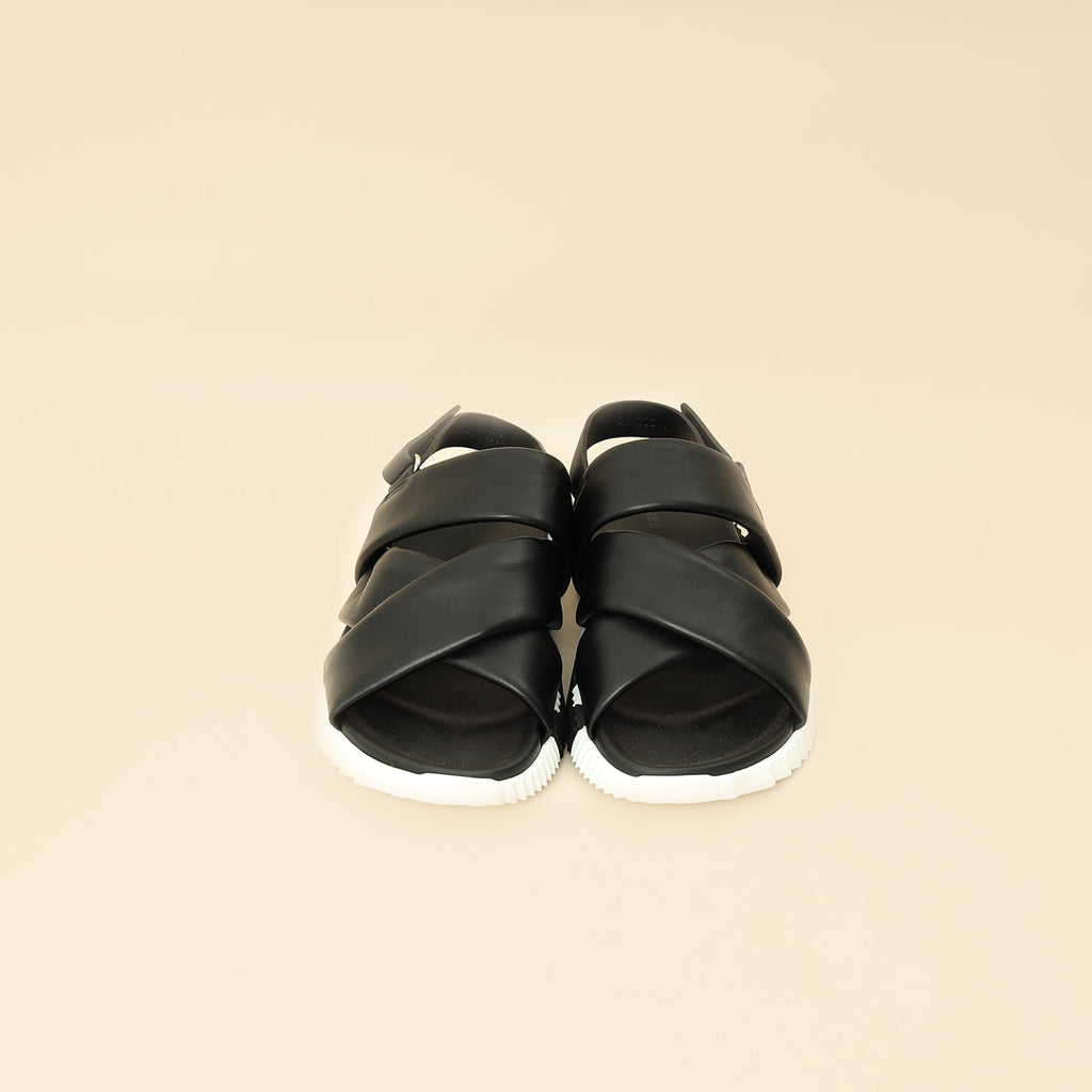 Hermes Black Electric Sandals 39