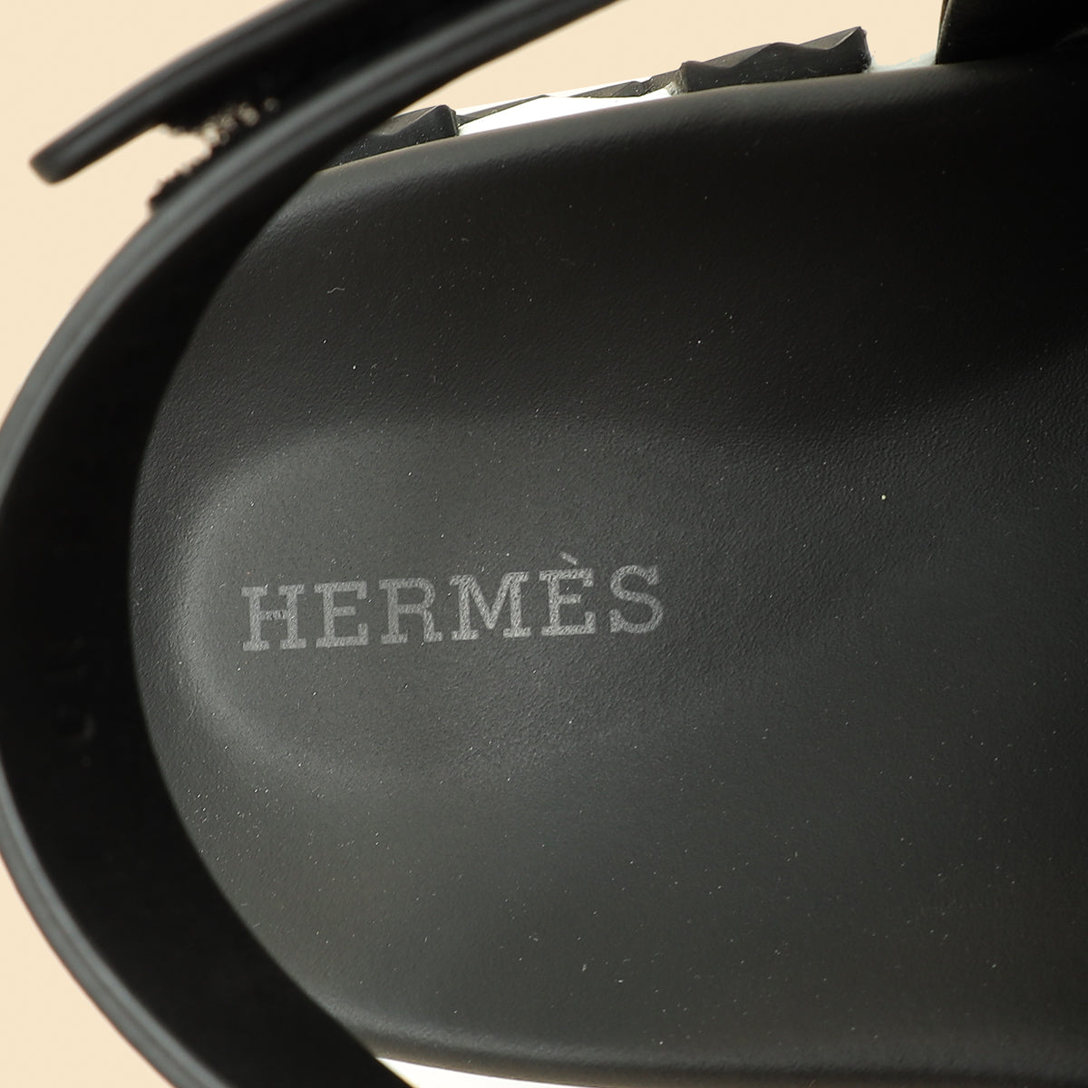 Hermes Black Electric Sandals 39