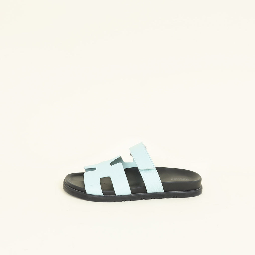 Hermes Bleu Cristaux Chypre Sandal 39