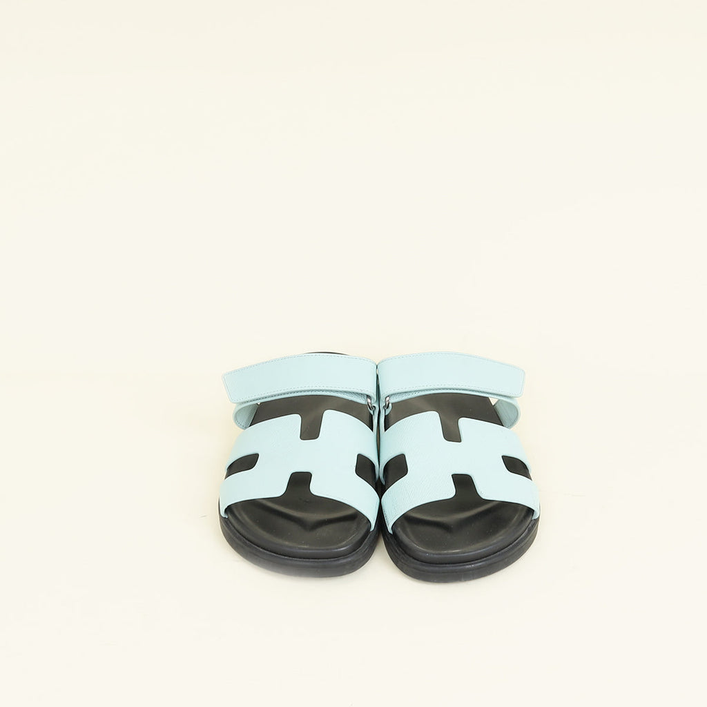 Hermes Bleu Cristaux Chypre Sandal 39