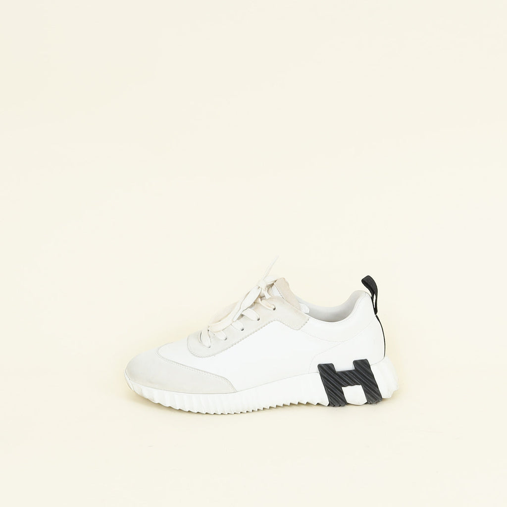 Hermes Blanc Bouncing Sneaker 39
