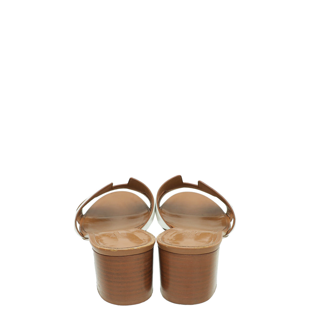 Hermes Bicolor Oasis Sandal 39