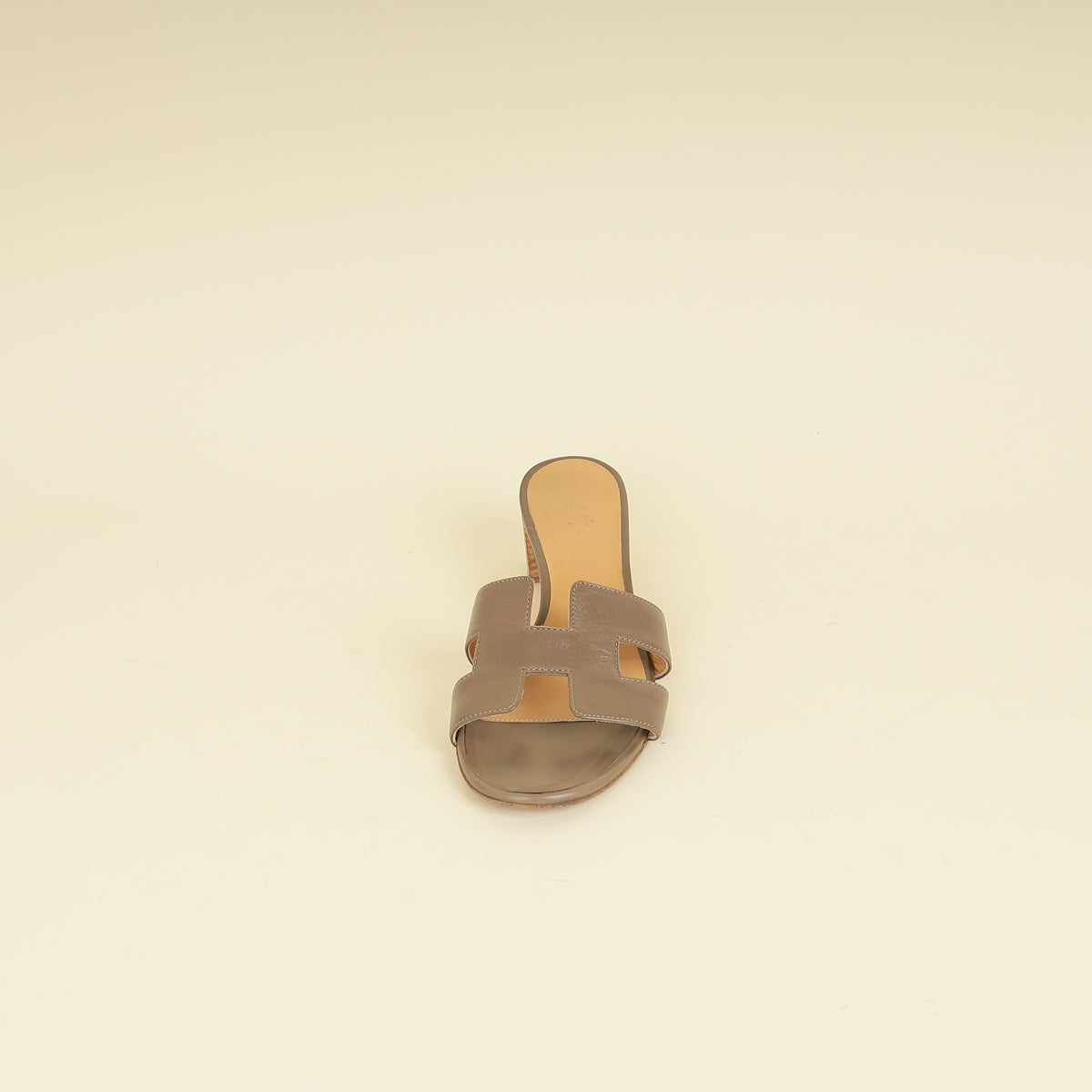 Hermes Gris Oasis Sandals 39
