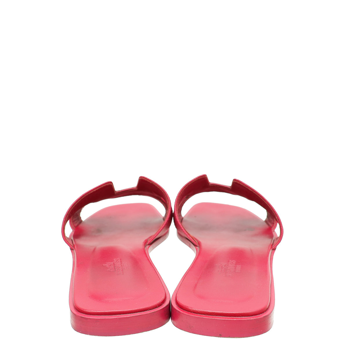 Hermes Rose Magenta Oran Sandal 39