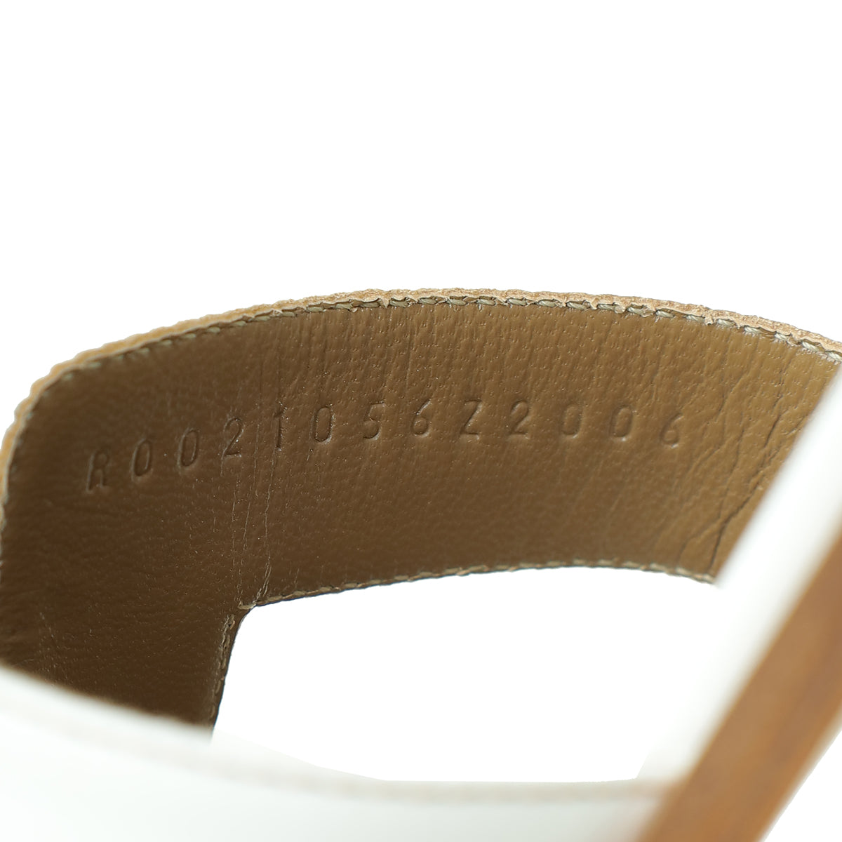 Hermes Blanc Oran Sandal 39