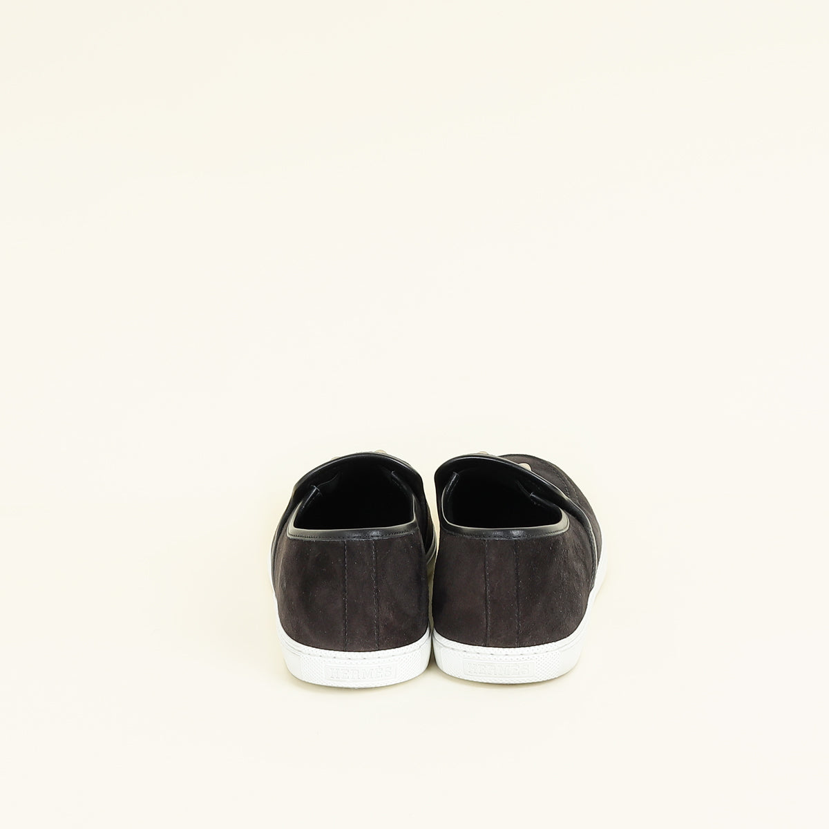 Hermes Noir Jour Suede Goatskin Loafer 39