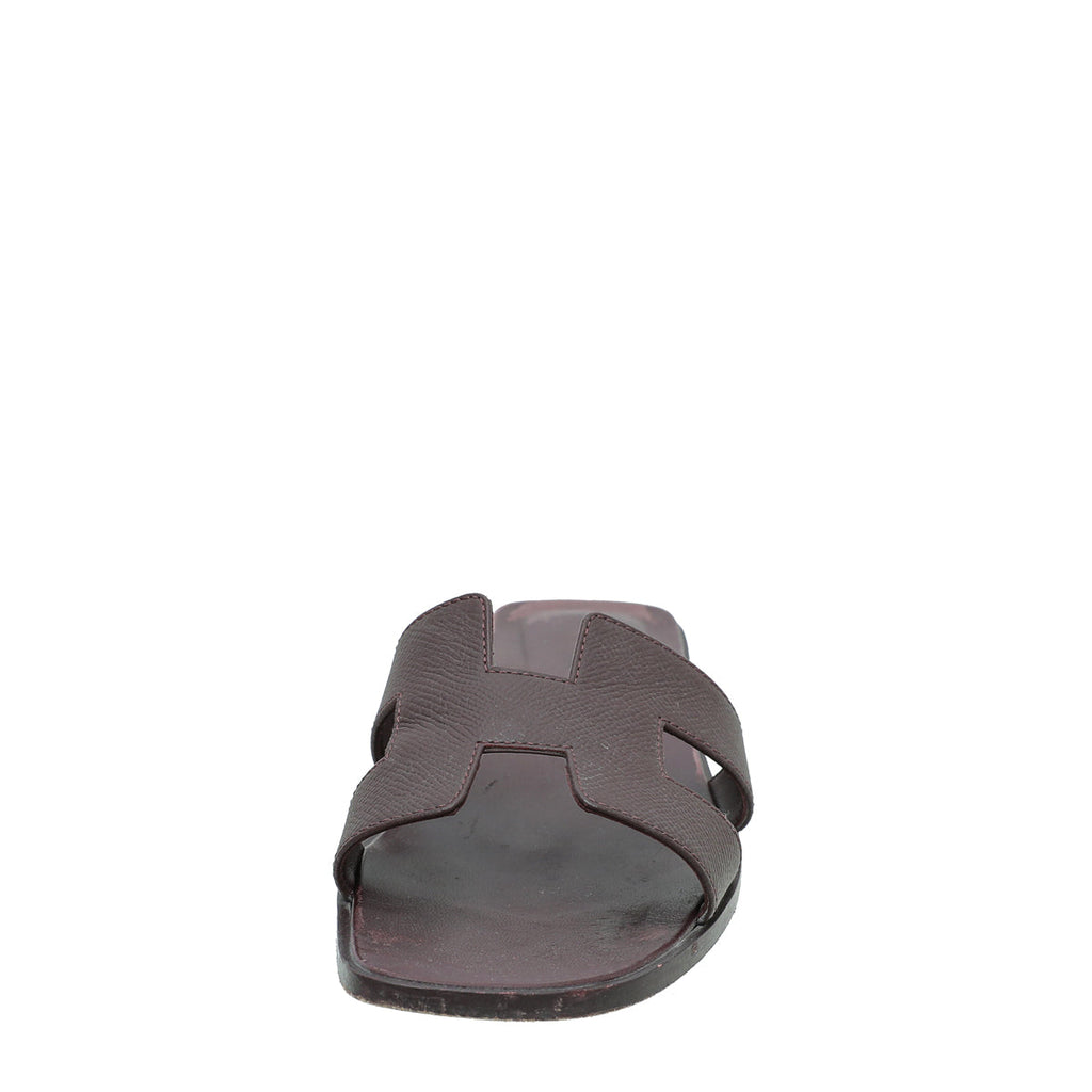 Hermes Rouge H Oran Sandal 39