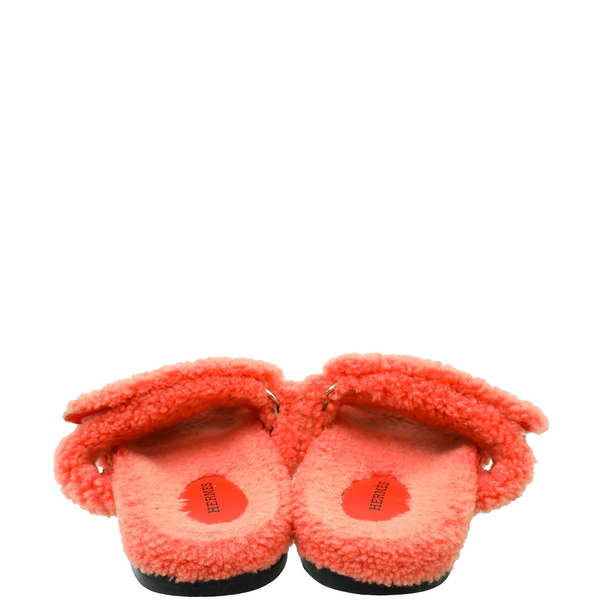 Hermes Rose Du Désert Woolskin Chypre Sandal 39