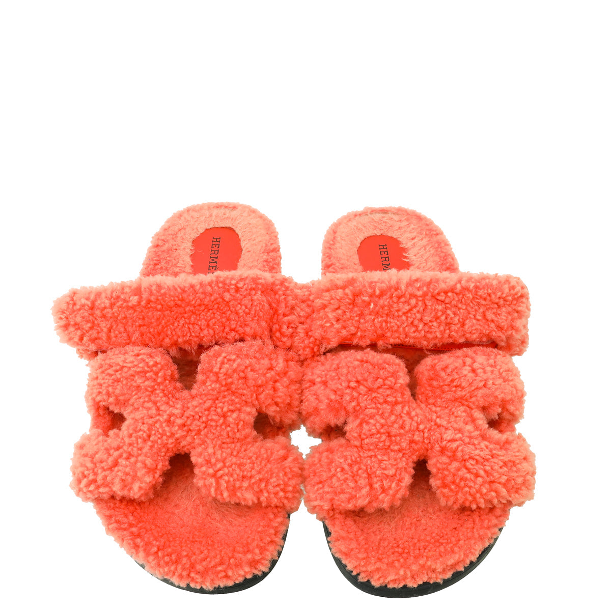 Hermes Rose Du Désert Woolskin Chypre Sandal 39