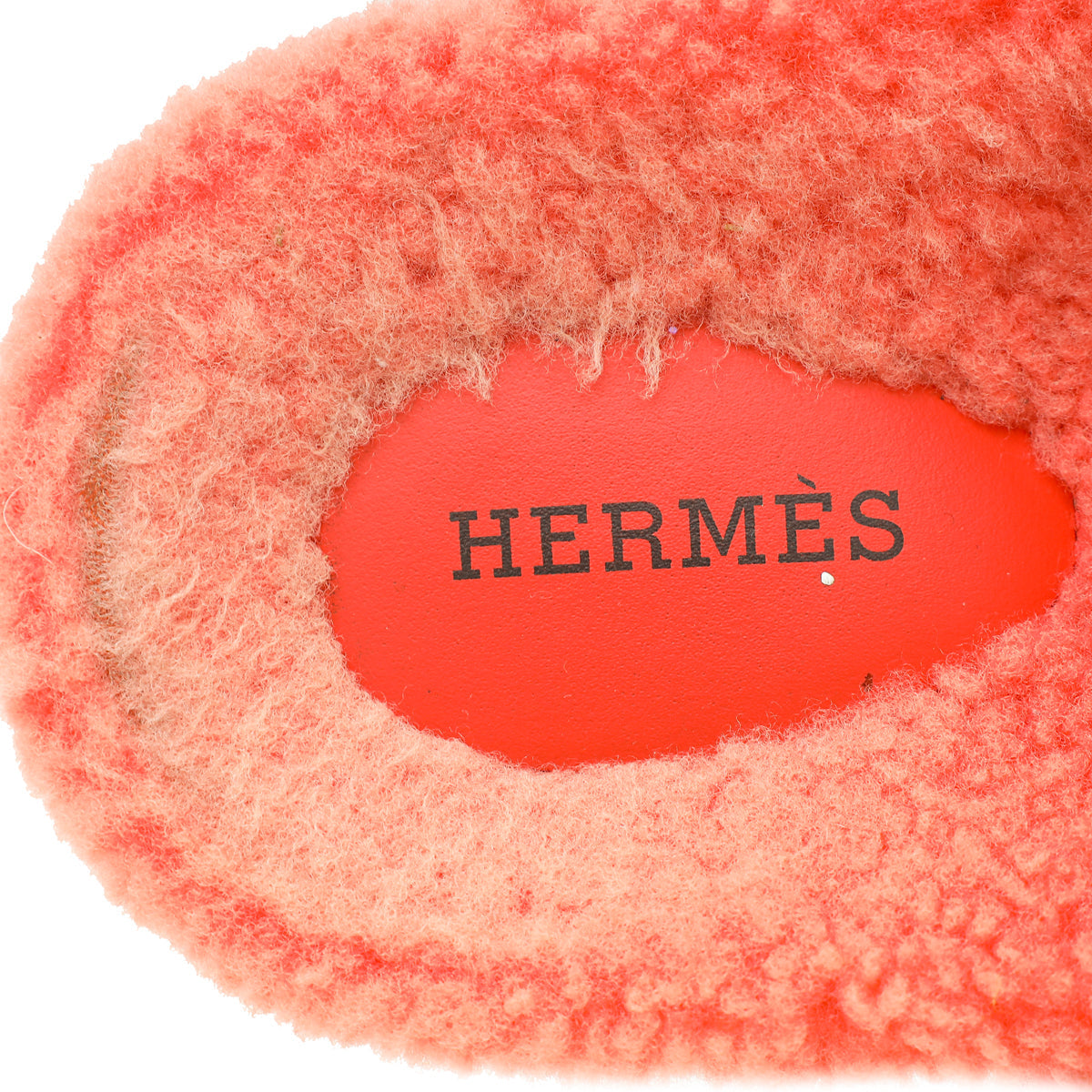 Hermes Rose Du Désert Woolskin Chypre Sandal 39