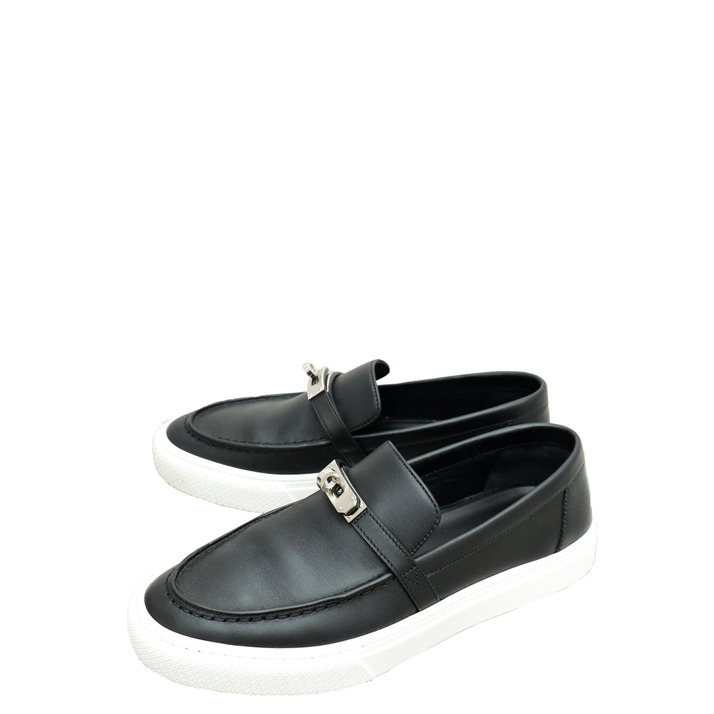 Hermes Noir Game Slip-On Sneaker 39