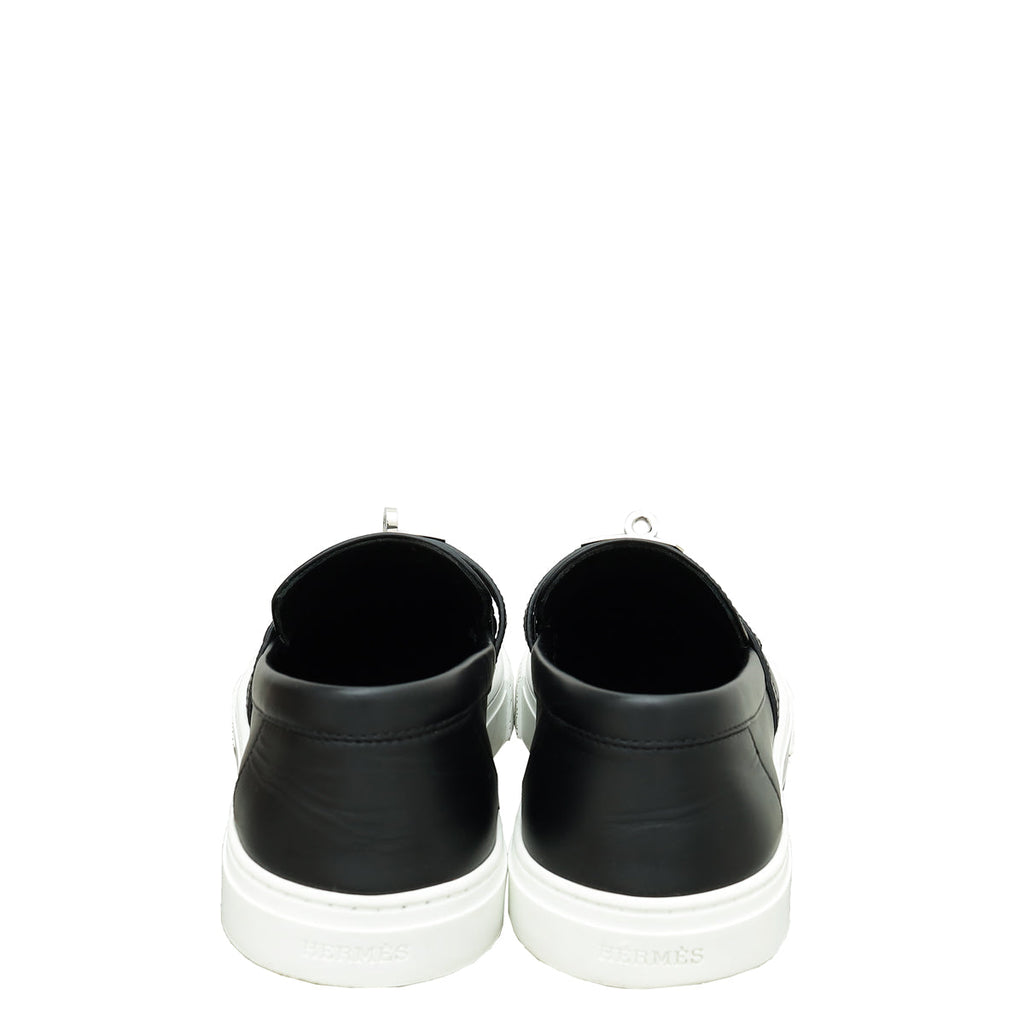 Hermes Noir Game Slip-On Sneaker 39