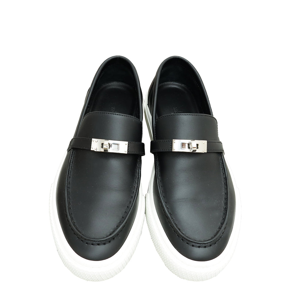 Hermes Noir Game Slip-On Sneaker 39