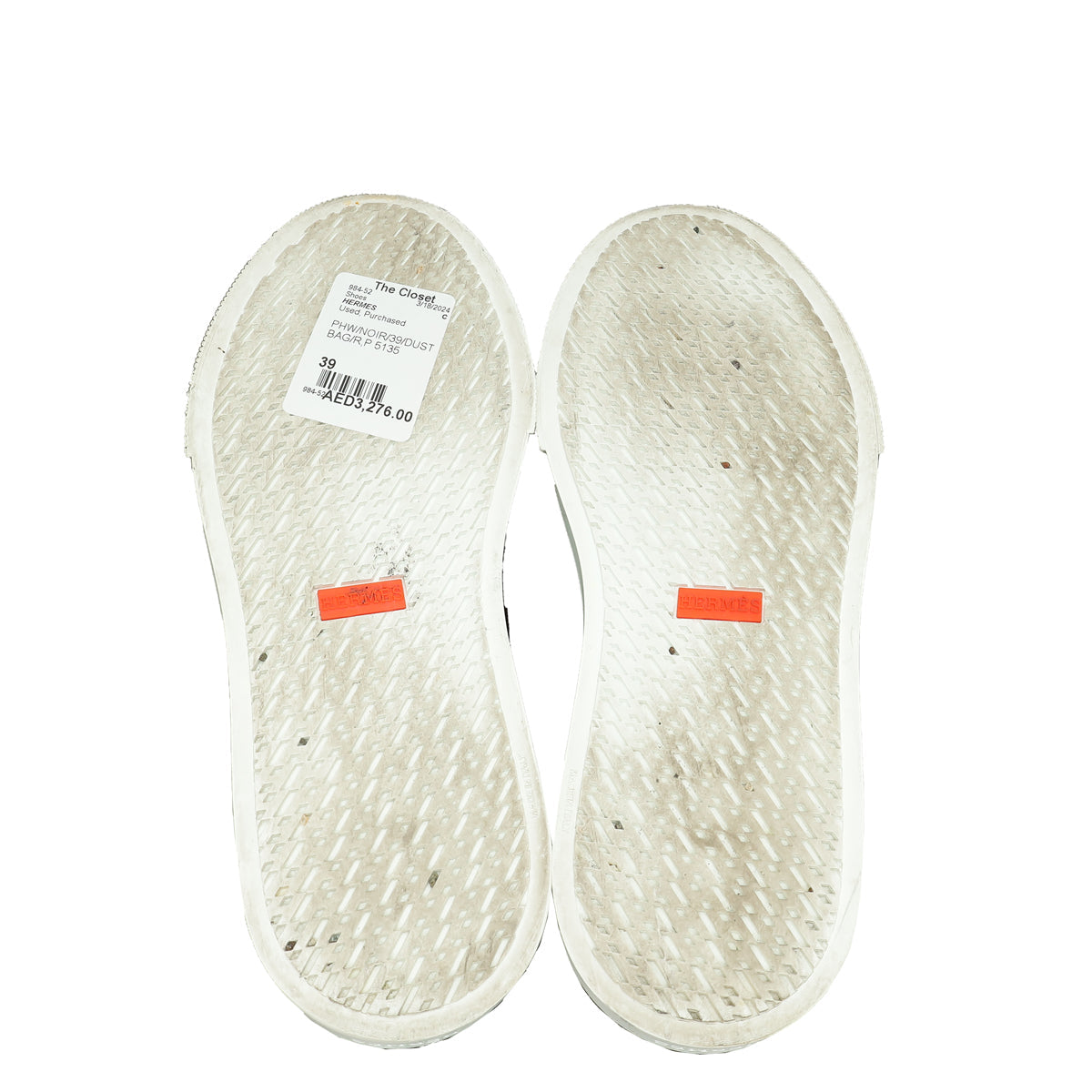 Hermes Noir Game Slip-On Sneaker 39