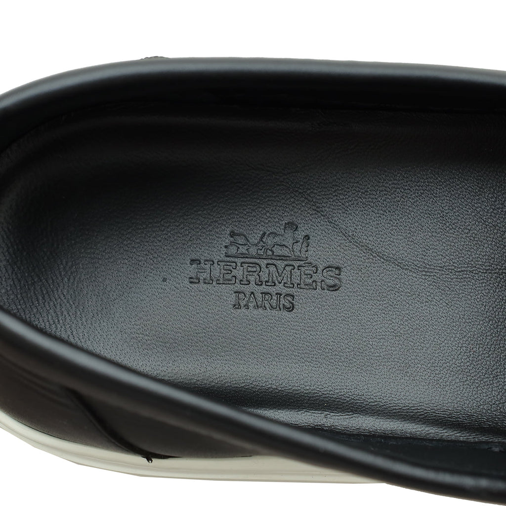 Hermes Noir Game Slip-On Sneaker 39