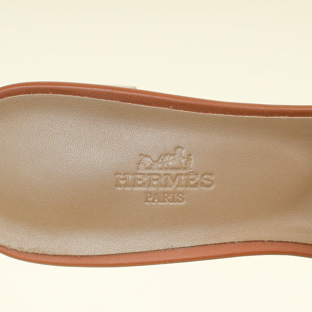 Hermes Gold Oasis Sandal 40.5