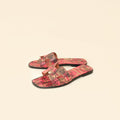 Hermes RoNoir "Brides de Gala en Desordre" Print Oran Sandals 40.5