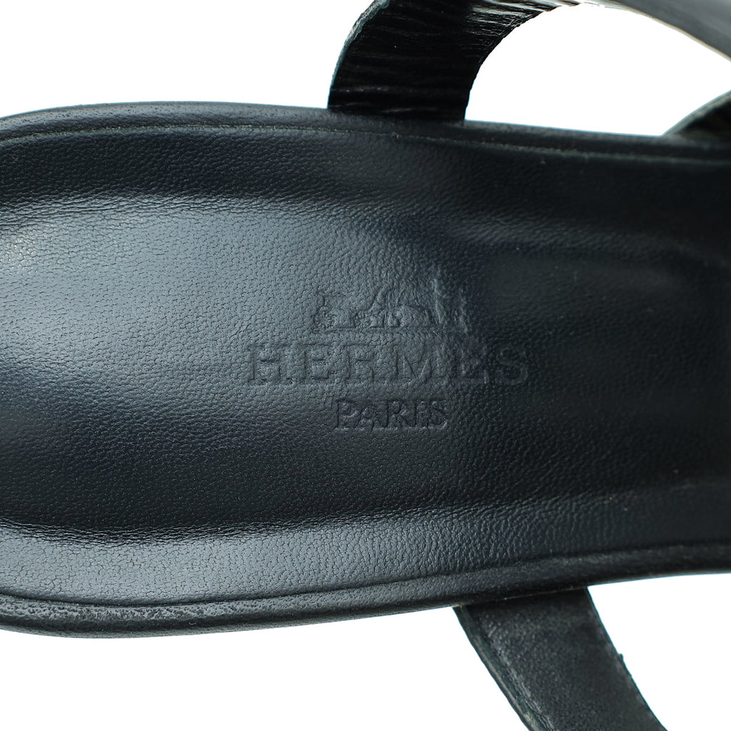 Hermes Noir Bikini Sandal 40.5