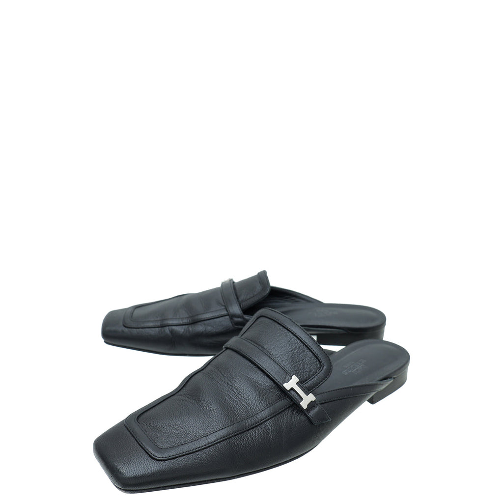 Hermes Noir Groupie Mule 40