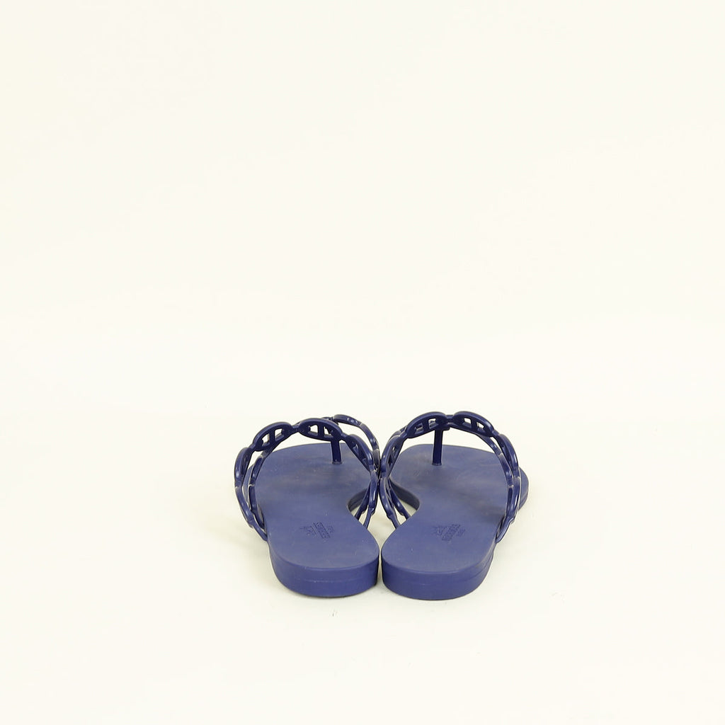 Hermes Violet Iris Island Waterproof Sandal 40
