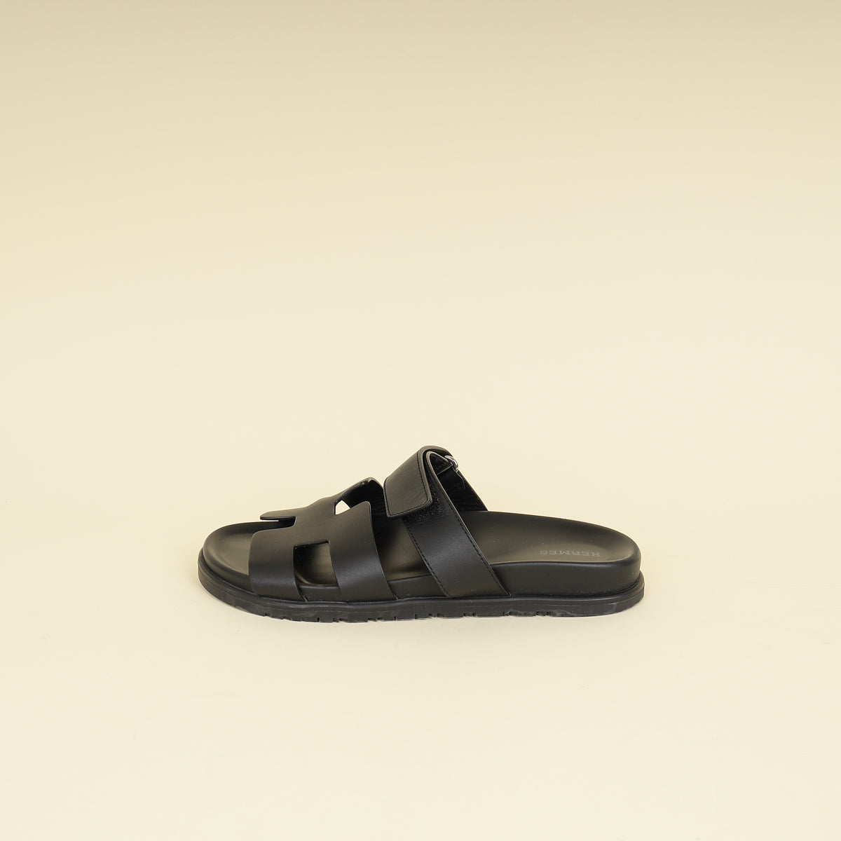 Hermes Black Chypre Sandals 40