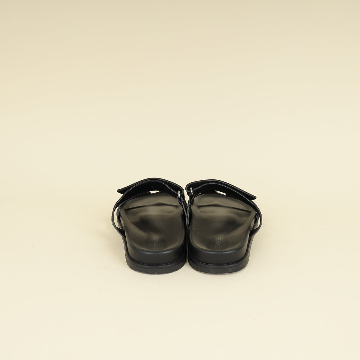 Hermes Black Chypre Sandals 40