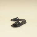 Hermes Black Aloha Sandals 40