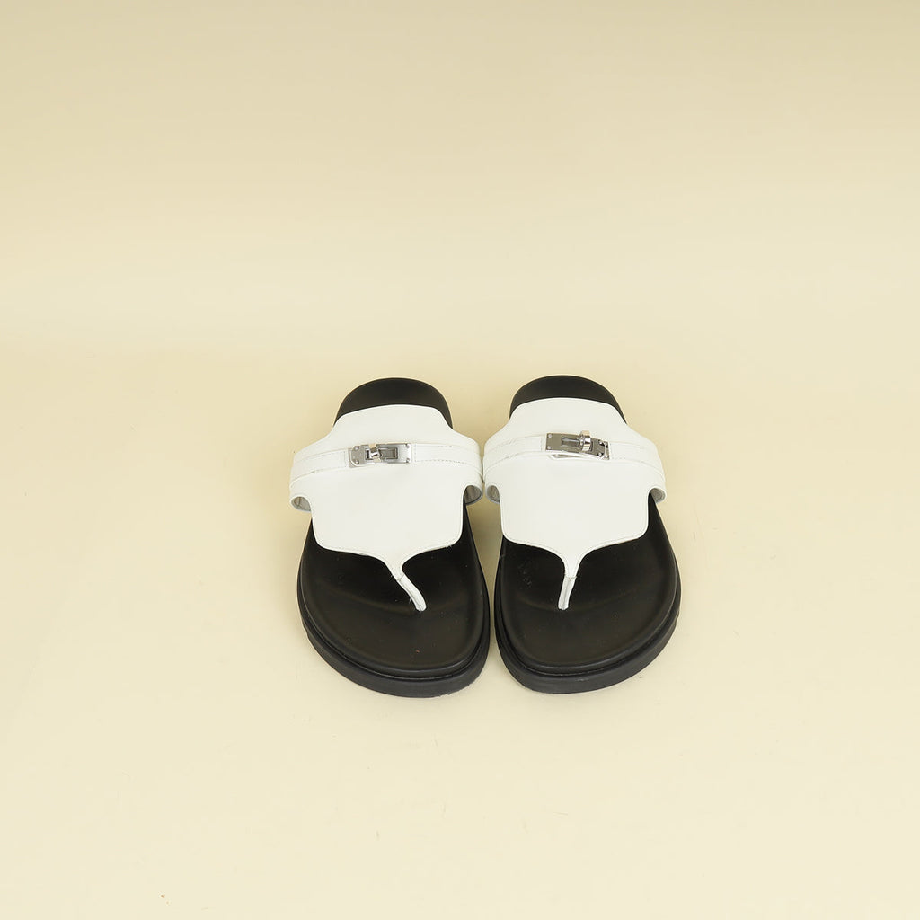 Hermes Blanc Empire Sandal 40