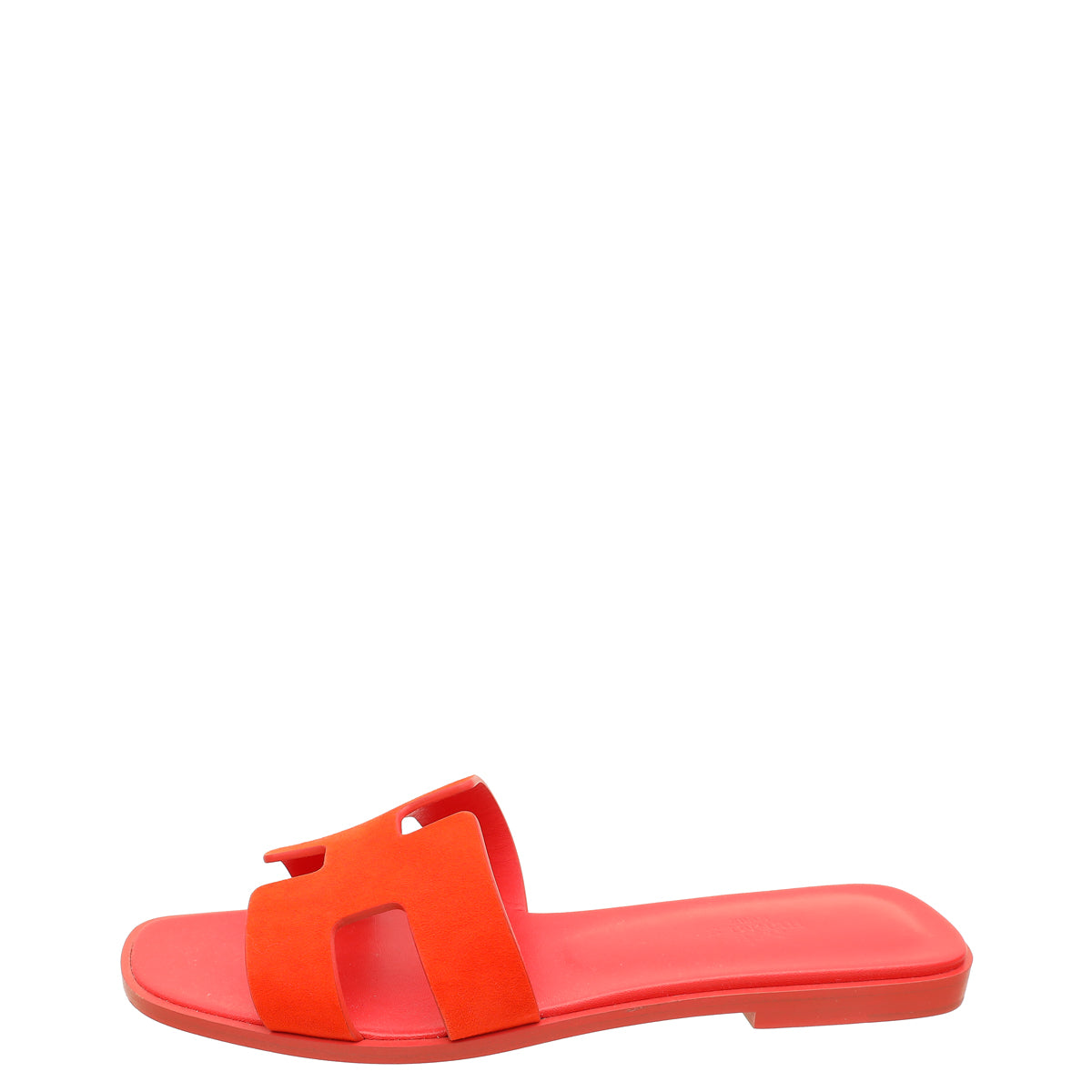 Hermes Orange Corail Suede Goatskin Oran Sandal 40