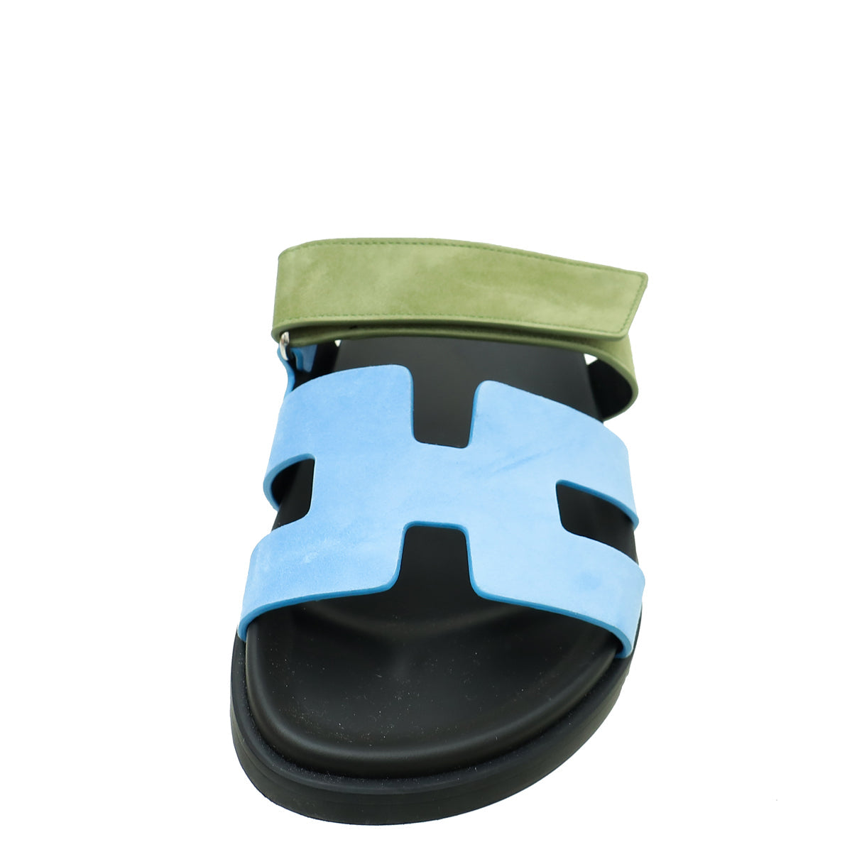 Hermes Bicolor Suede Goatskin Chypre Sandal 40