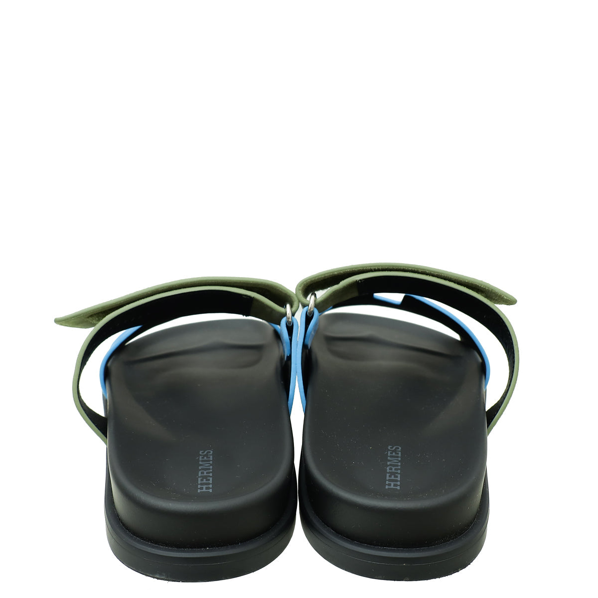 Hermes Bicolor Suede Goatskin Chypre Sandal 40