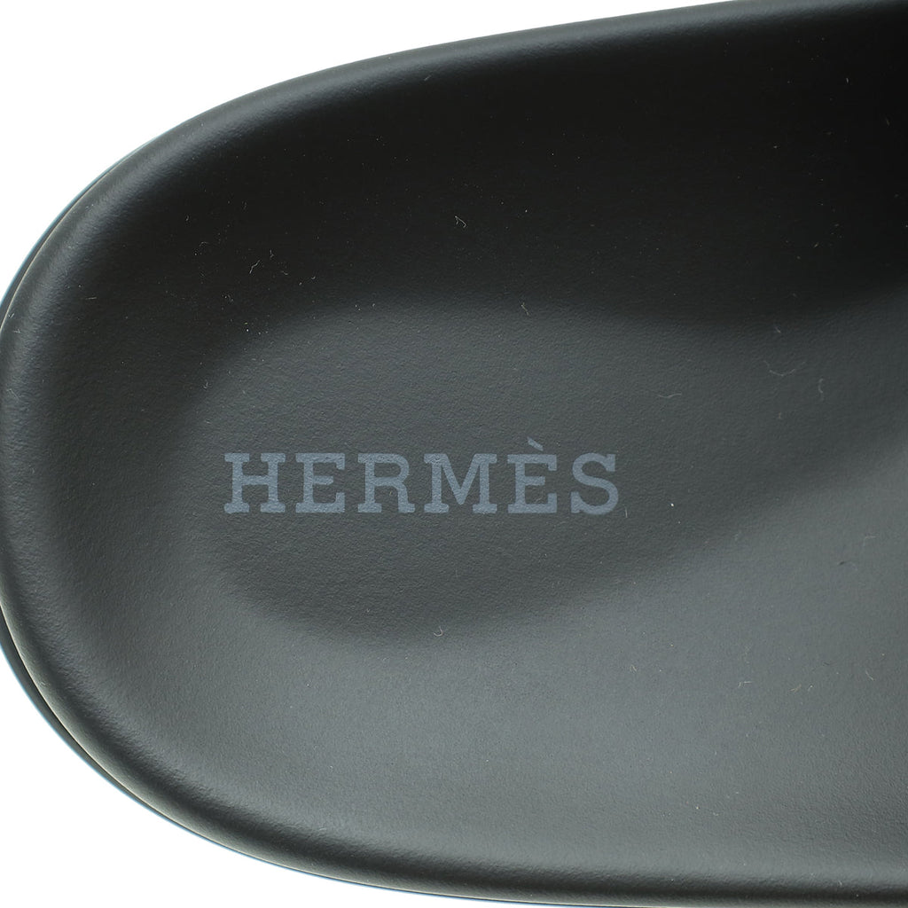 Hermes Bicolor Suede Goatskin Chypre Sandal 40