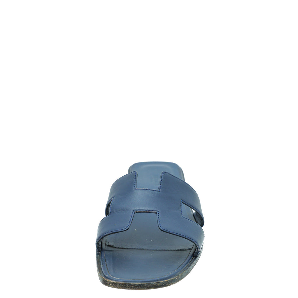 Hermes Royal Blue Oasis Sandals 40