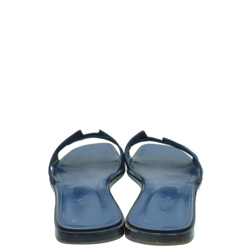 Hermes Royal Blue Oasis Sandals 40