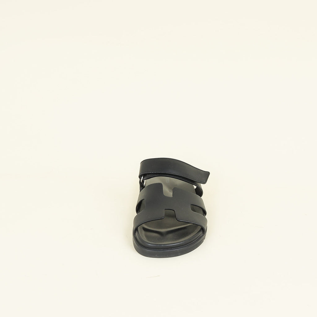 Hermes Noir Chypre Sandal 40