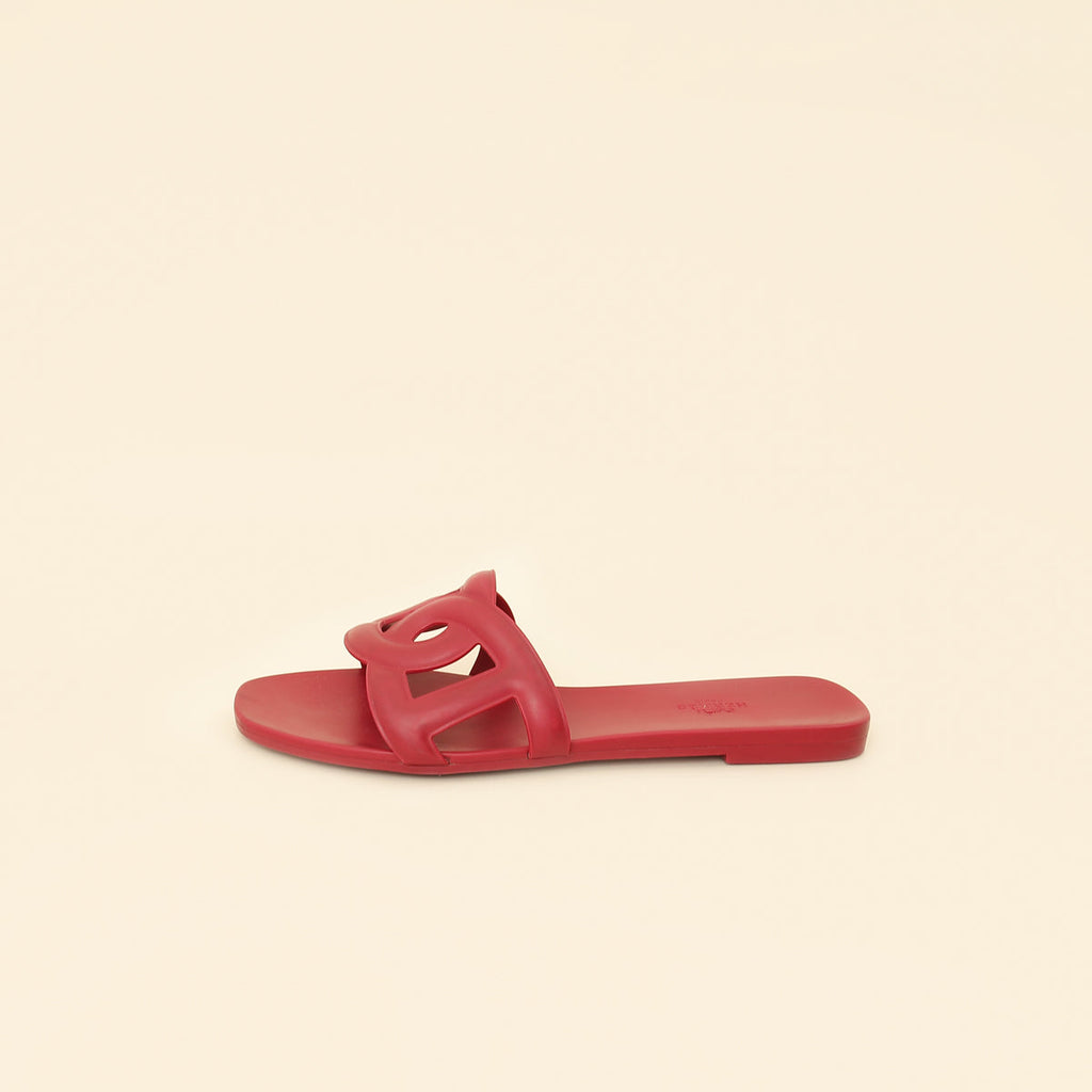 Hermes Rose Baie Aloha Sandals 40