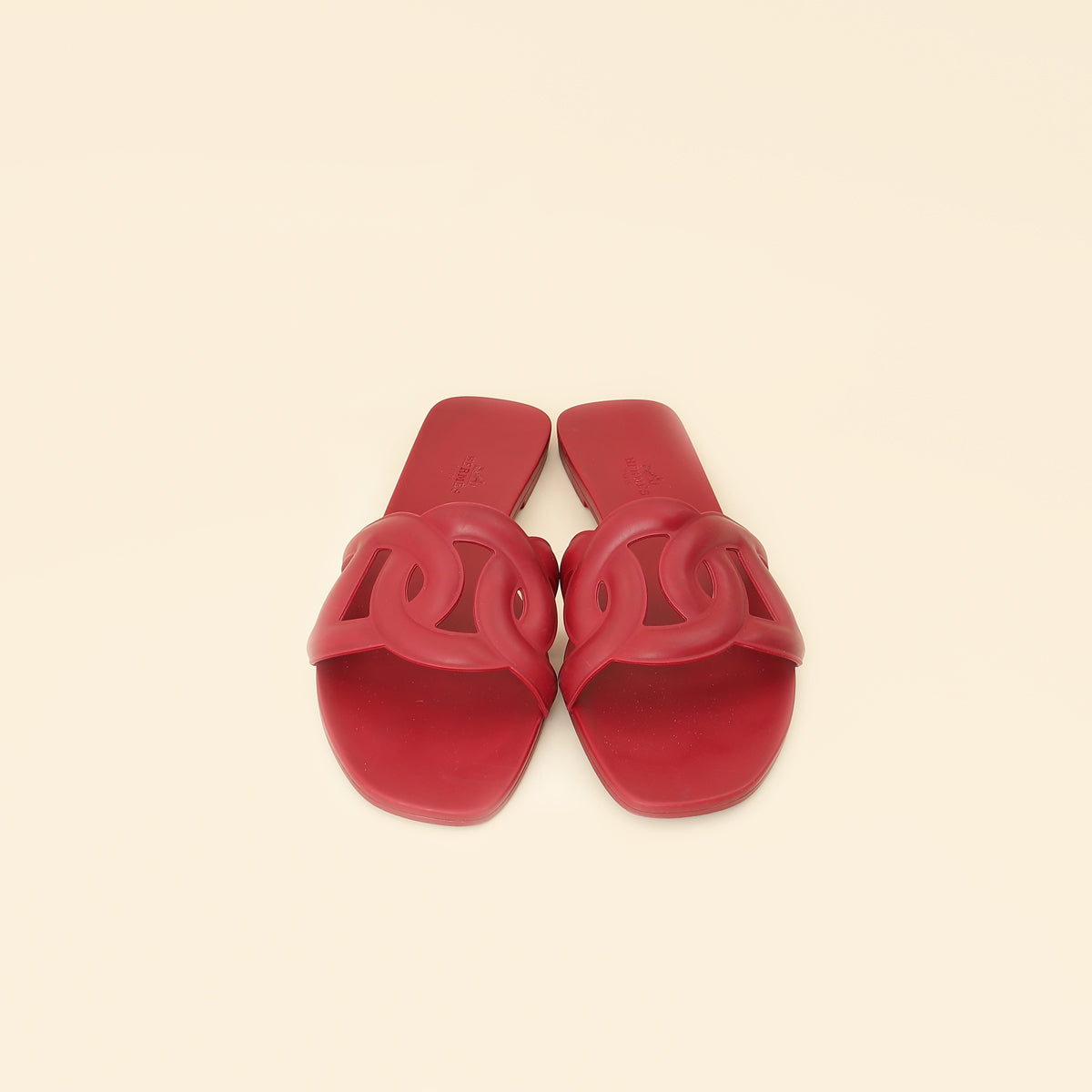 Hermes Rose Baie Aloha Sandals 40