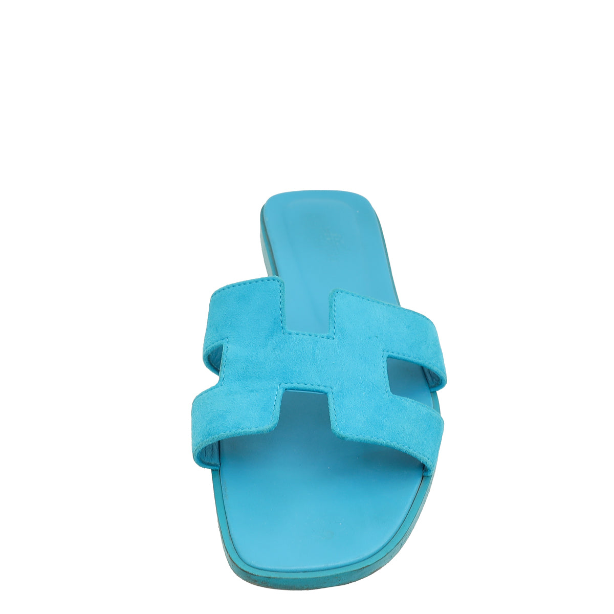Hermes Bleu Vif Suede Oran Sandals 40