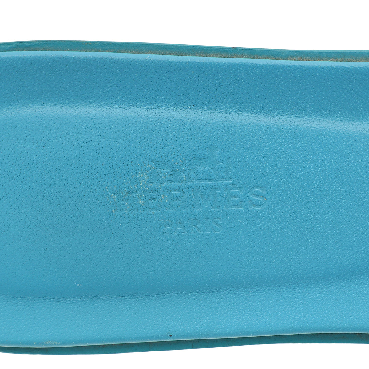 Hermes Bleu Vif Suede Oran Sandals 40