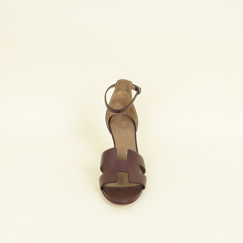 Hermes Bordeaux Legend Sandal 40
