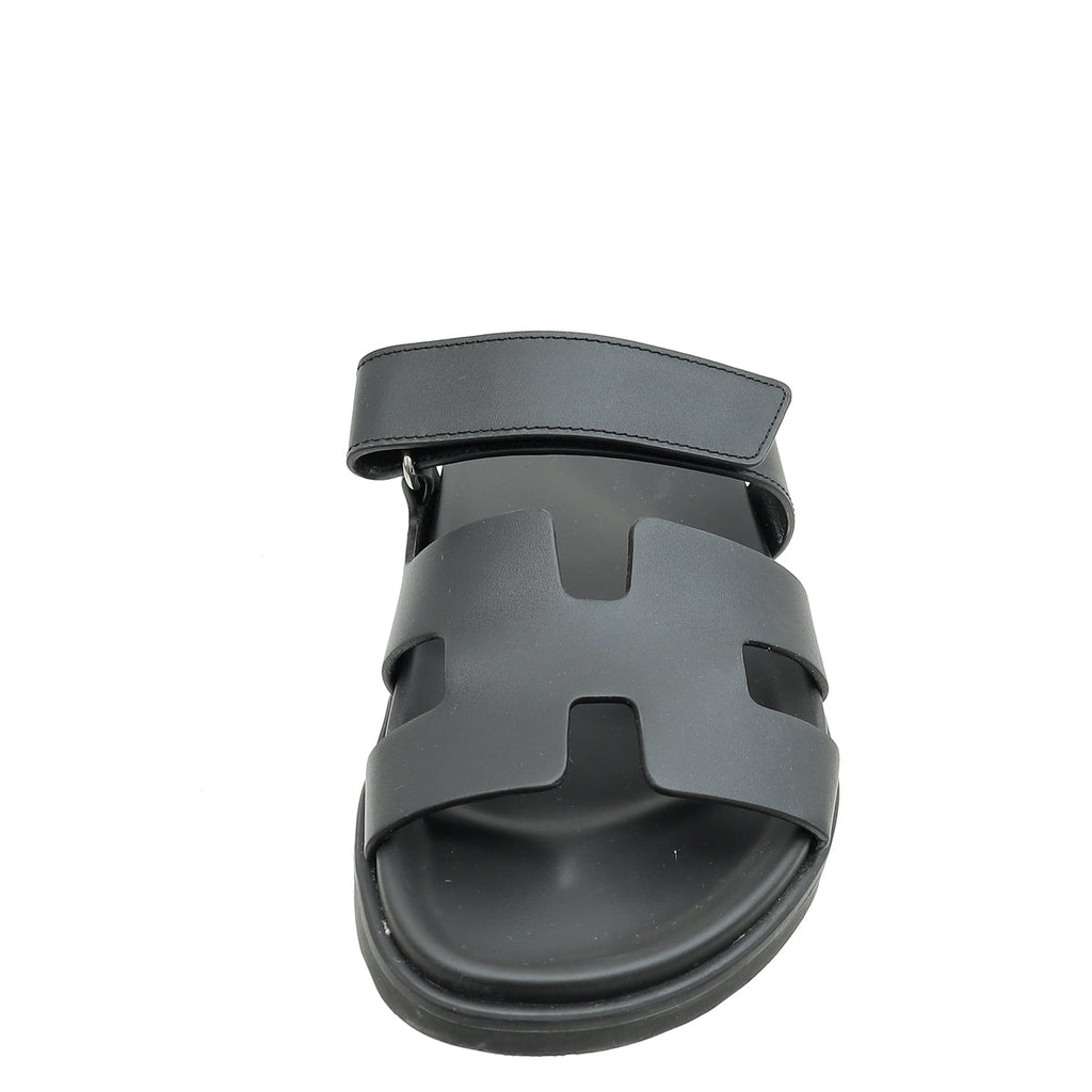 Hermes Noir Chypre Sandal 40