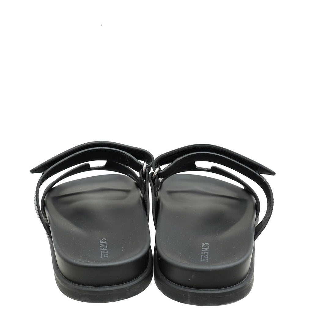 Hermes Noir Chypre Sandal 40