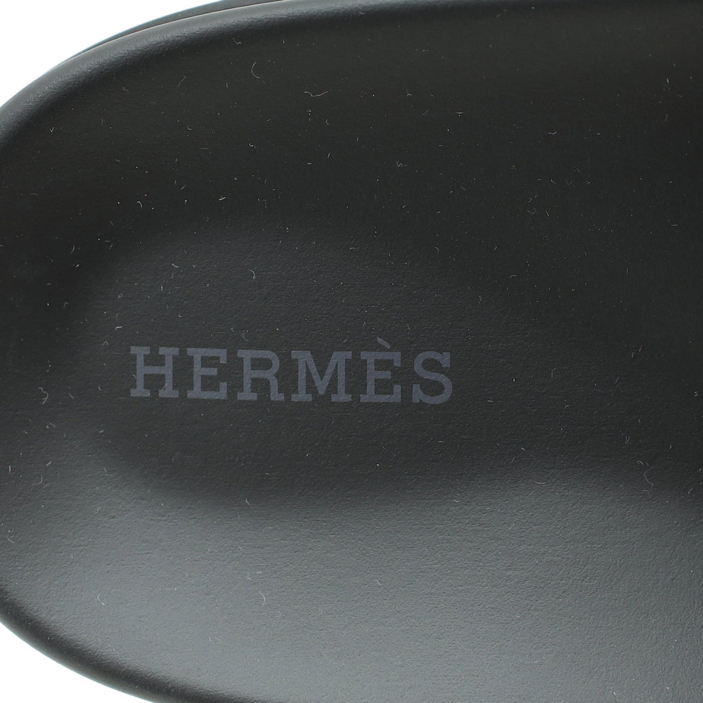 Hermes Noir Chypre Sandal 40