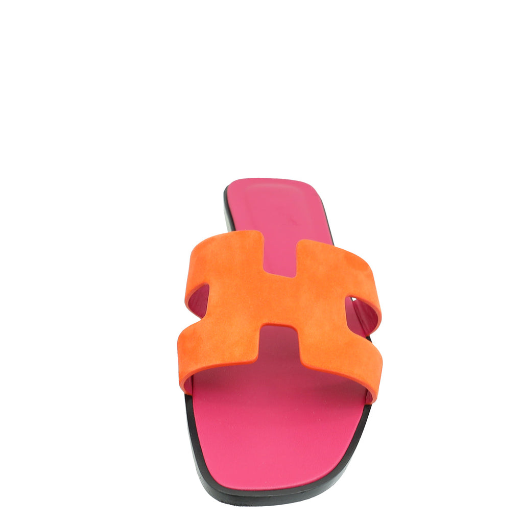 Hermes Bicolor Oran Sandals 40