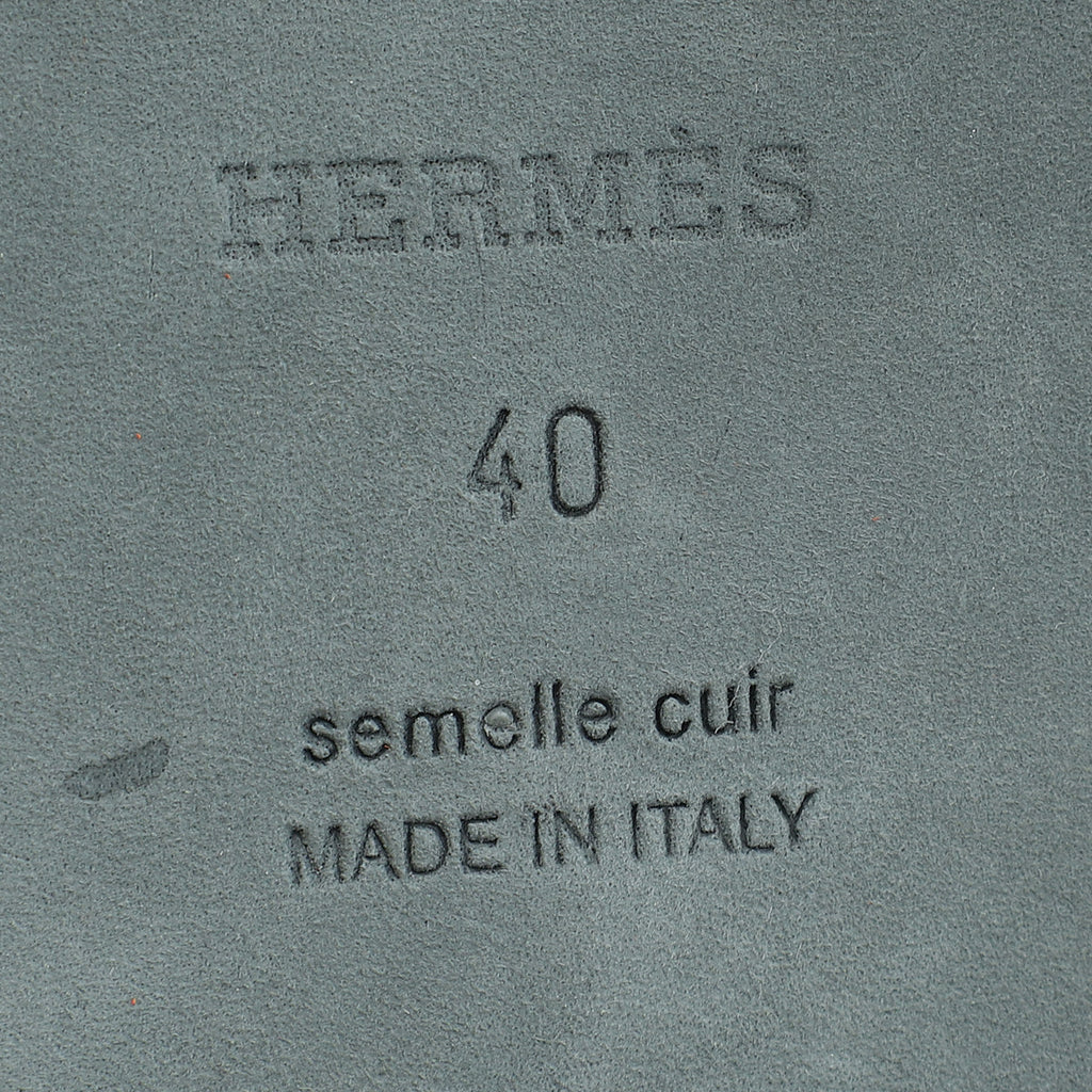 Hermes Bicolor Oran Sandals 40
