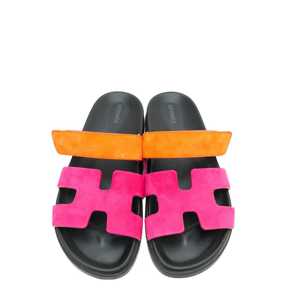 Hermes Bicolor Suede Goatskin Chypre Sandal 40