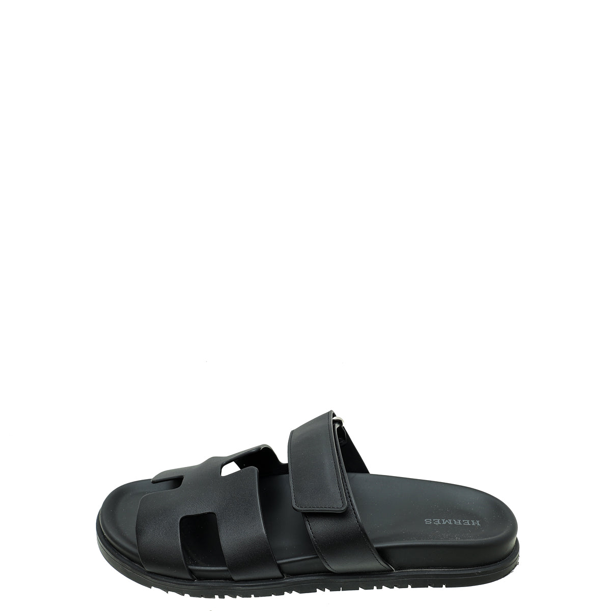 Hermes Black Chypre Sandals 41.5